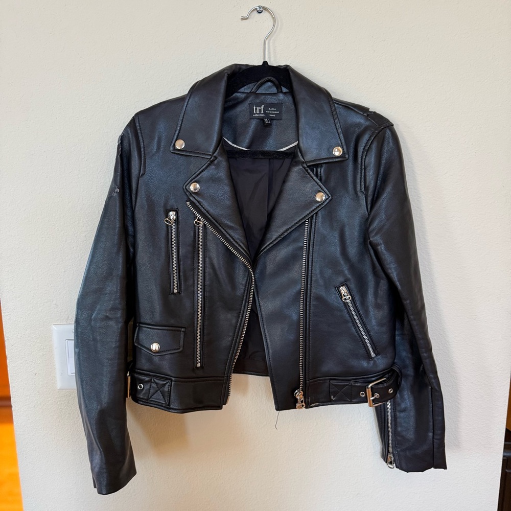 Zara Black Leather Jacket